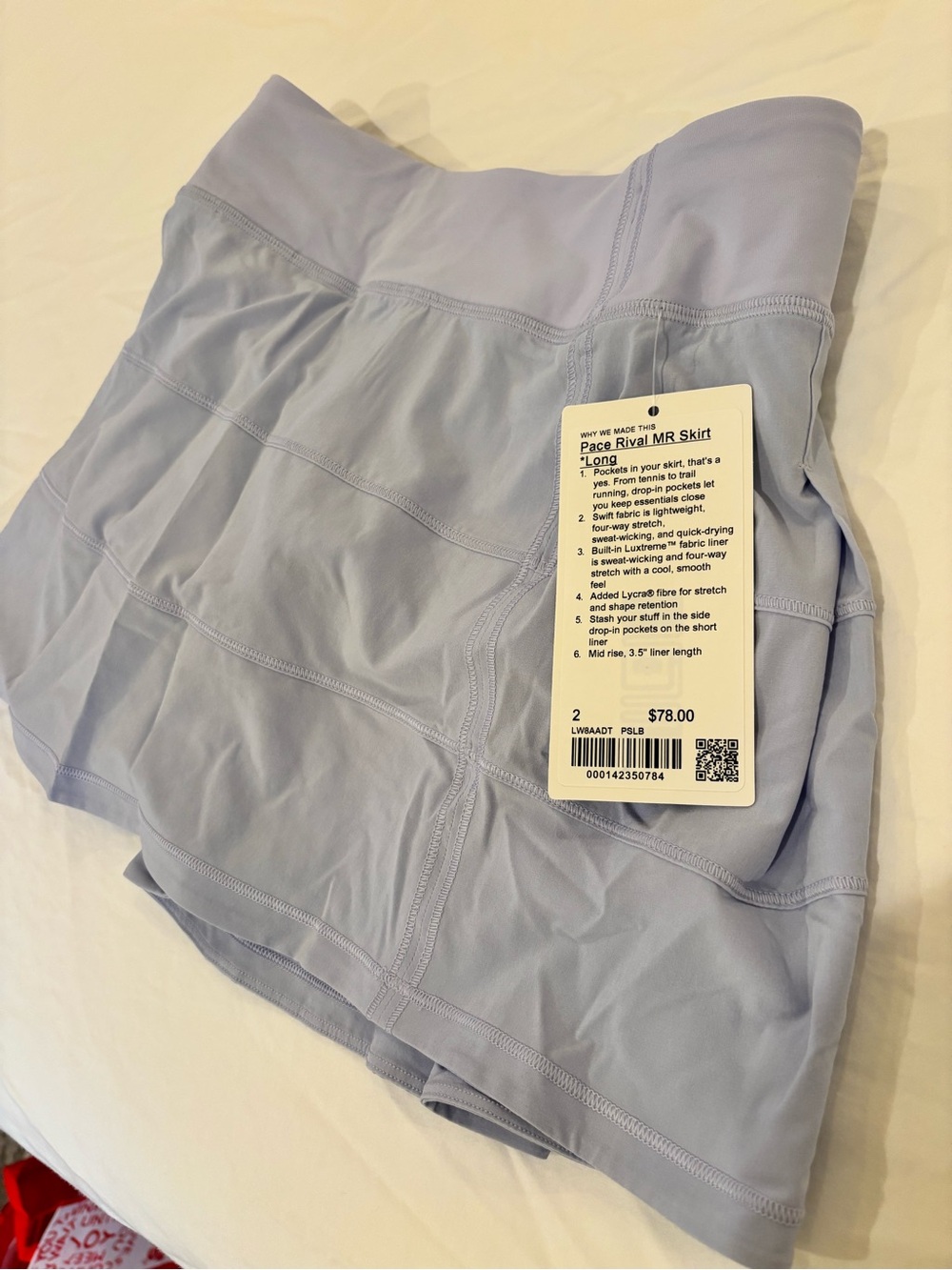 lululemon athletica Pace Rival Skirt - Light Lavender
